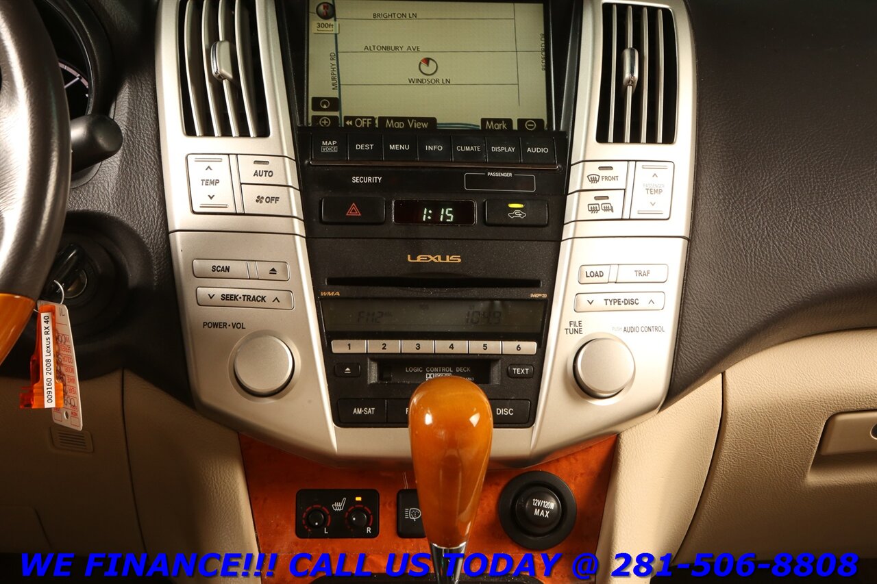 2008 Lexus RX 2008 RX400h HYBRID PREM PLUS PKG NAV SUN 71K MLS - Photo 16 - Houston, TX 77031