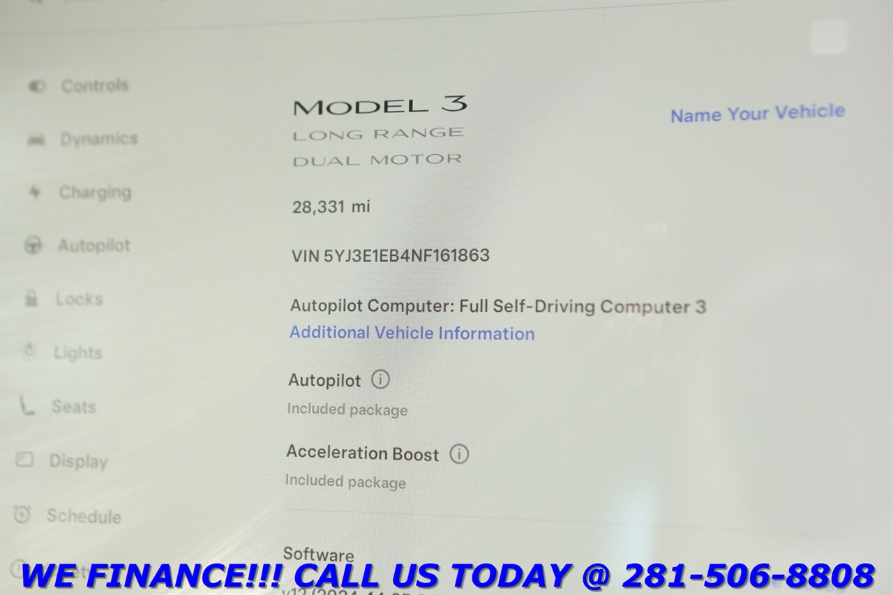 2022 Tesla Model 3 2022 Long Range FSD3 AWD AUTOPILOT ACCEL BOOST !   - Photo 17 - Houston, TX 77031