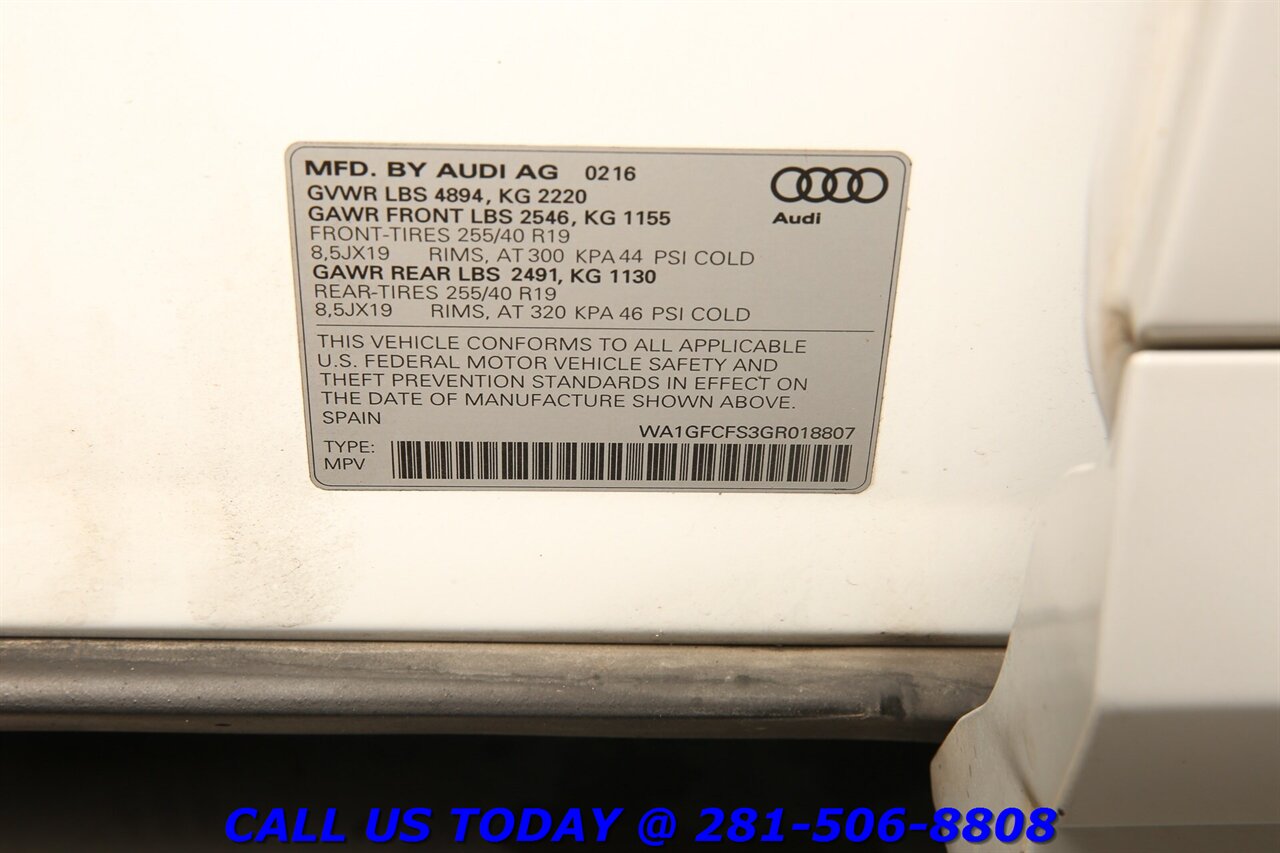 2016 Audi Q3 2016 2.0T Quattro Prestige S-LINE AWD NAV PANO 61K   - Photo 31 - Houston, TX 77031