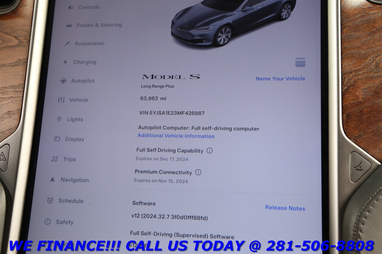 2021 Tesla Model S 2021 Long Range Plus AWD FSD NAV PANO HEATSEAT 63K   - Photo 17 - Houston, TX 77031