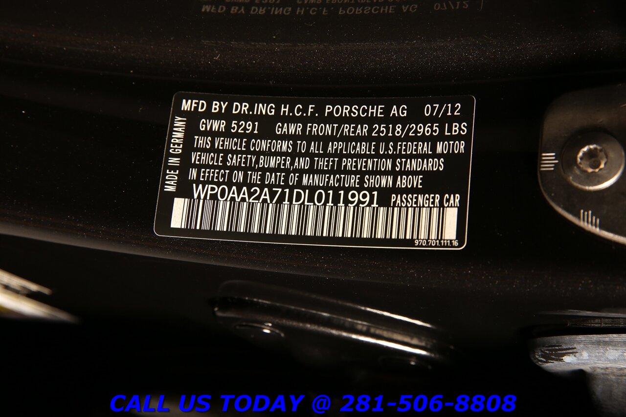 2013 Porsche Panamera 2013 4 AWD NAV SUN PREM+ CAM HEATSEAT BOSE 31K Mi - Photo 32 - Houston, TX 77031