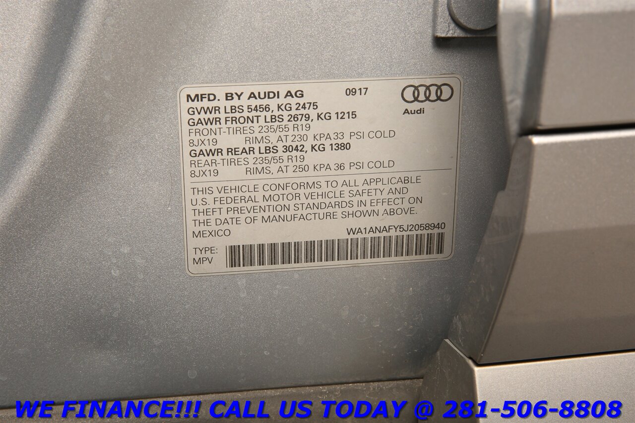 2018 Audi Q5 2.0T Quattro Premium AWD NAV HEATSEAT CAMERA 74K - Photo 28 - Houston, TX 77031