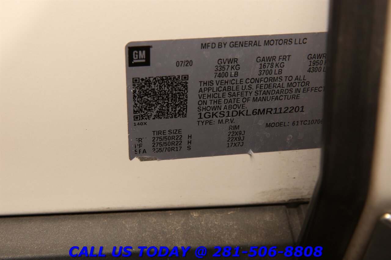 2021 GMC Yukon 2021 Denali NAV HUD DVD PANOROOF ADAPTCRUIS 7PASS - Photo 33 - Houston, TX 77031