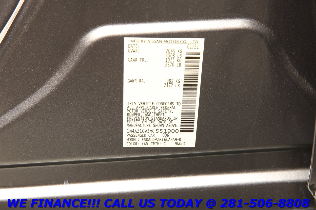 2021 Nissan LEAF 2021 SV TECH PKG NAV INTEL CRUISE BLIND 37K MLS   - Photo 30 - Houston, TX 77031