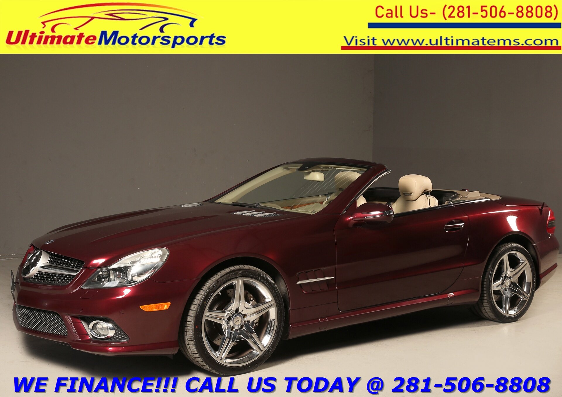 2012 Mercedes-Benz 2012 SL 550 CONVERTIBLE NAV PANO MASSAGE 65K MLS   - Photo 1 - Houston, TX 77031