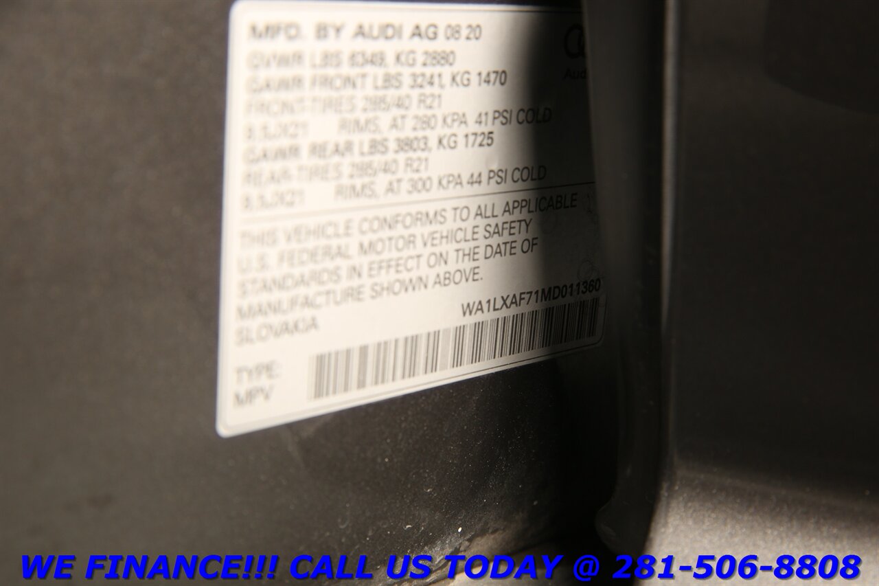 2021 Audi Q7 2021 Quattro Premium Plus AWD NAV PANO 3ROW 45K ML   - Photo 30 - Houston, TX 77031