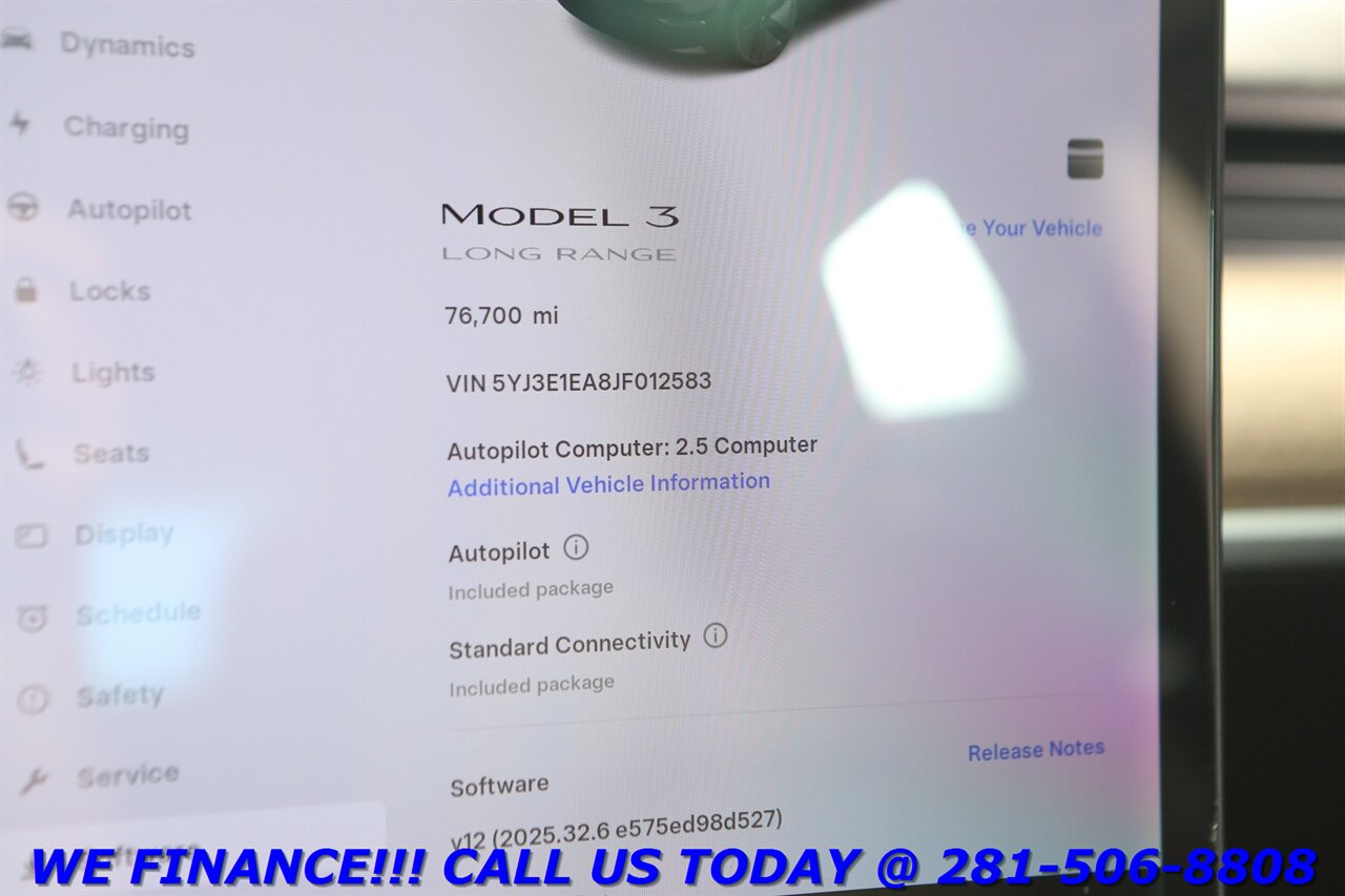 2018 Tesla Model 3 2018 Long Range AUTOPILOT NAV PANO HEATSEAT 76K   - Photo 15 - Houston, TX 77031