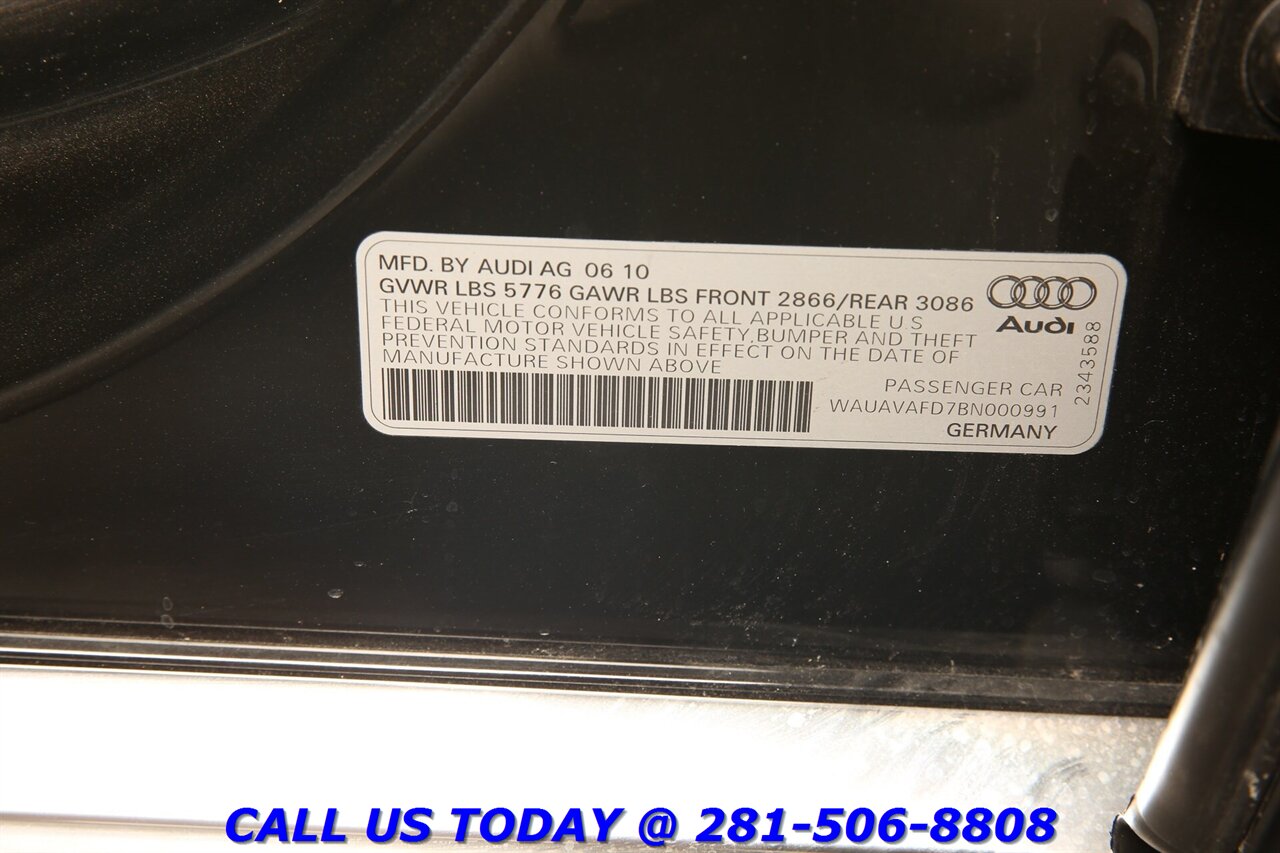 2011 Audi A8 2011 Quattro AWD NAV SUN BLIND CAMERA 65K MLS   - Photo 32 - Houston, TX 77031