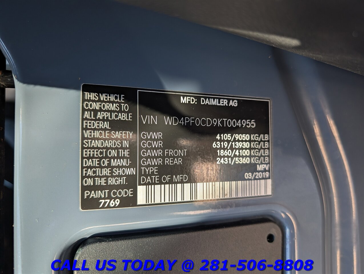 2019 Mercedes-Benz Sprinter 2019 2500 DIESEL CARGO VAN HIGH ROOF COMMERCIAL - Photo 25 - Houston, TX 77031