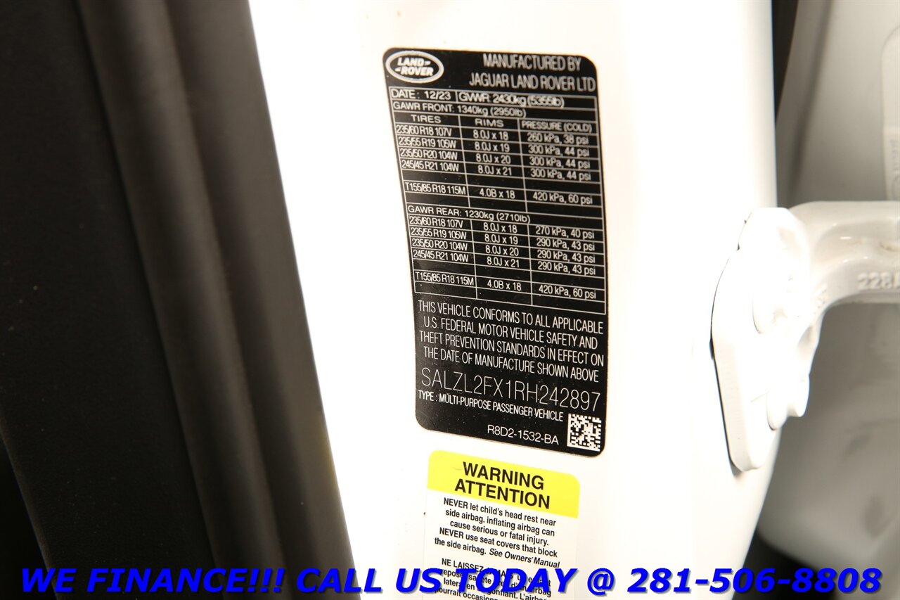 2024 Land Rover Range Rover Evoque 2024 P250 Dynamic SE AWD NAV PANO ADAPT 6K MILES!!   - Photo 32 - Houston, TX 77031