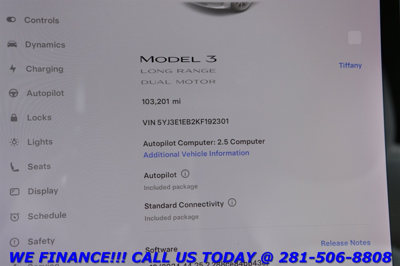 2019 Tesla Model 3 2019 Long Range AWD AUTOPILOT NAV PANO CAMERA   - Photo 16 - Houston, TX 77031