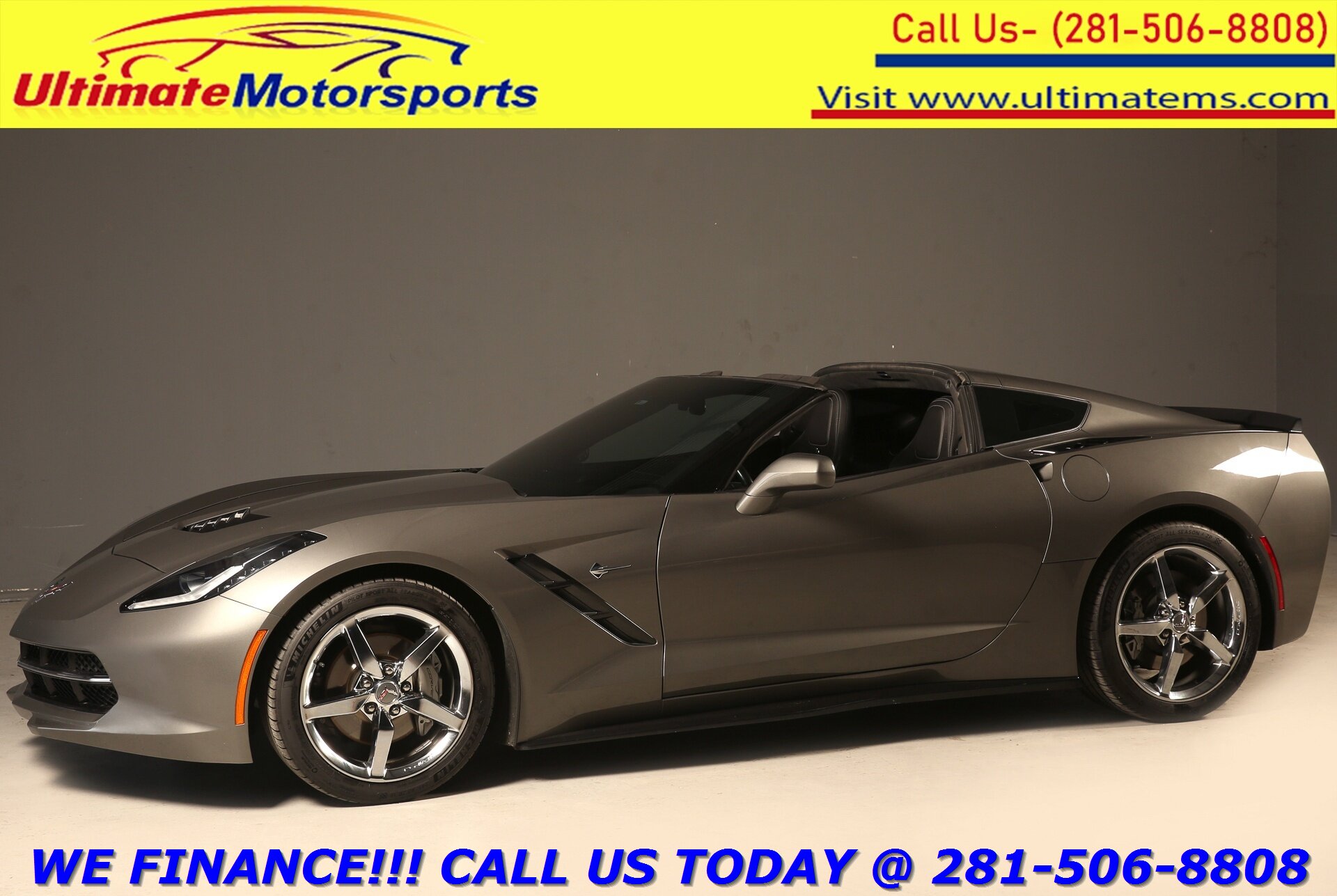 2015 Chevrolet Corvette 2015 Stingray 3LT TARGA PERF NAV HUD BOSE 53K MLS   - Photo 1 - Houston, TX 77031
