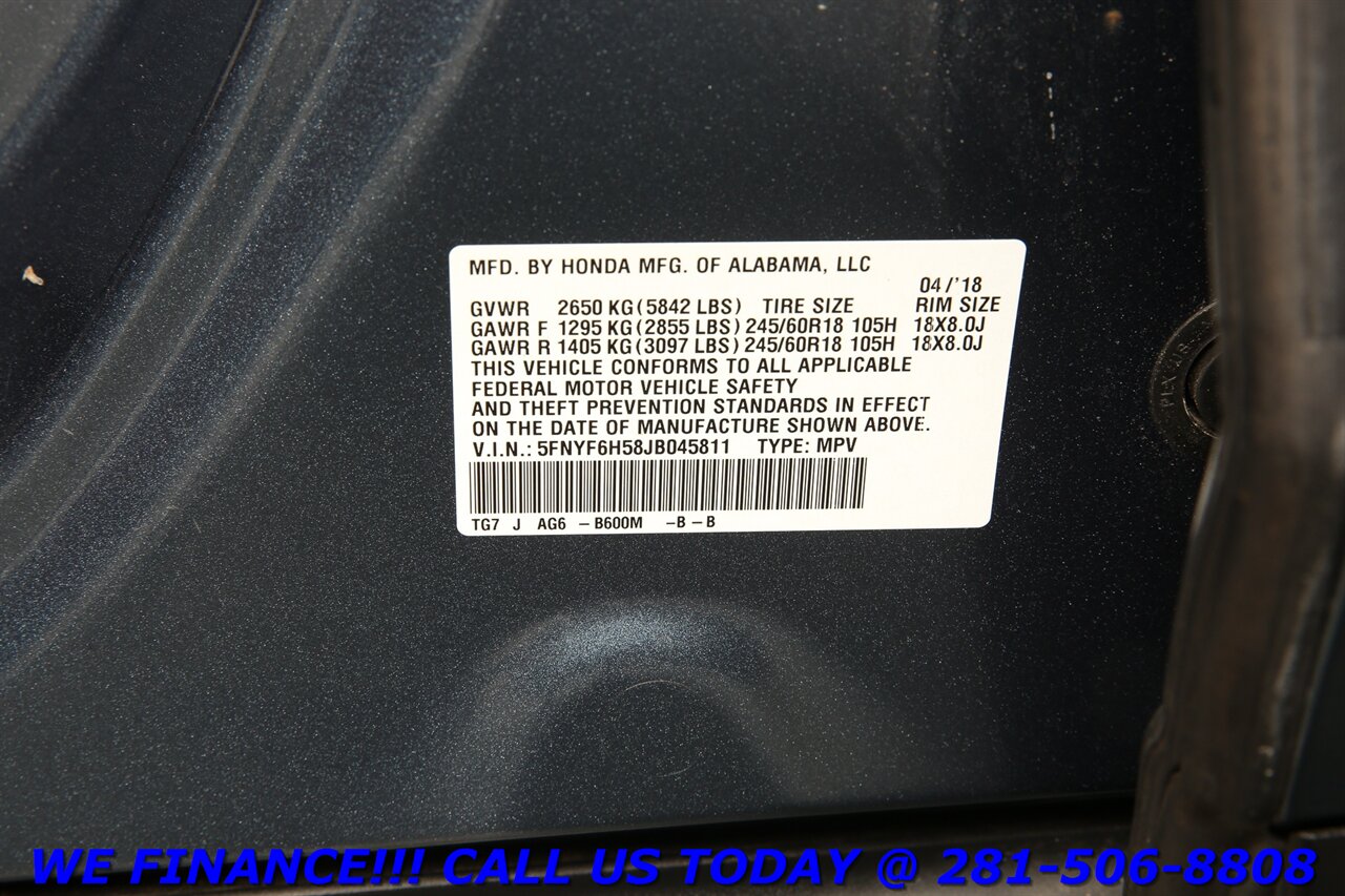 2018 Honda Pilot 2018 EX-L AWD SUN 3ROW CAMERA HEATSEAT 78K MLS   - Photo 32 - Houston, TX 77031