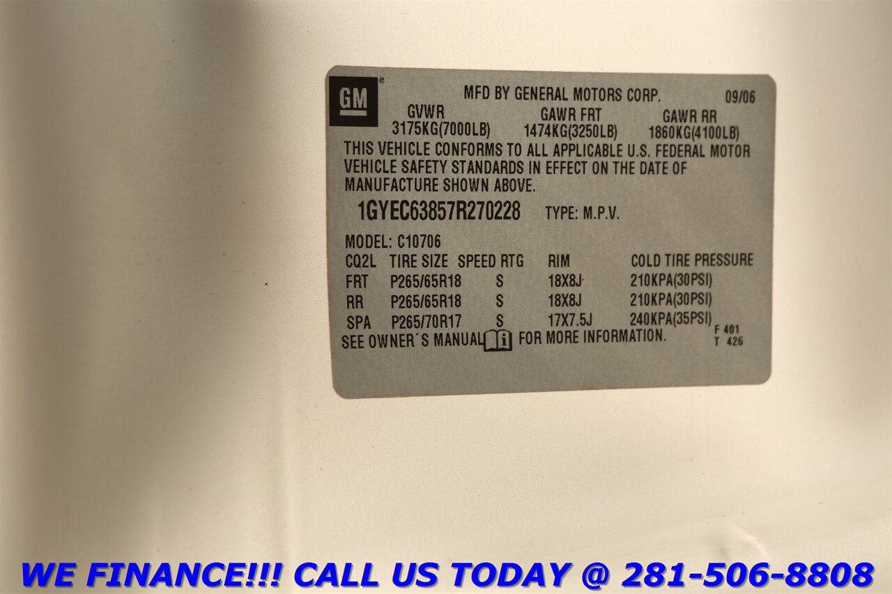 2007 Cadillac Escalade 2007 7-PASS SUNROOF HEAT/COOL SEAT BOSE 72K MILES - Photo 28 - Houston, TX 77031