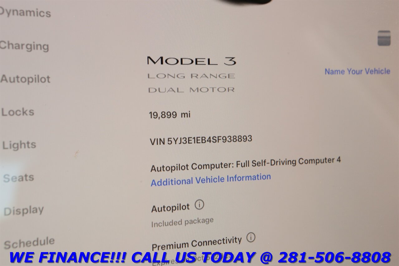 2025 Tesla Model 3 2025 Long Range AWD FSD4 NAV PANO HEATSEAT 19K MLS - Photo 16 - Houston, TX 77031