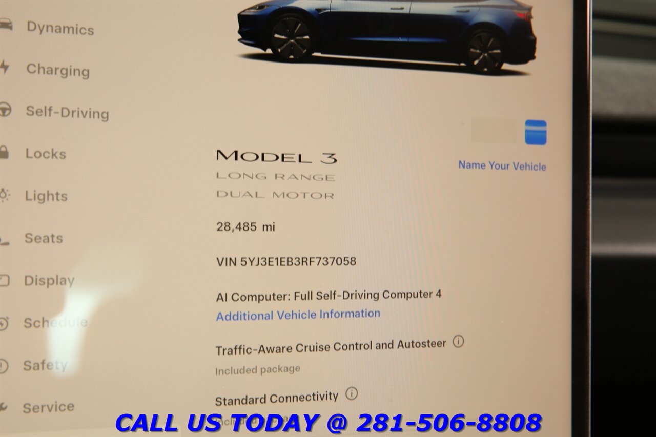 2024 Tesla Model 3 2024 Long Range AWD FSD4 Ai AUTOPILOT PANO 28K MLS - Photo 15 - Houston, TX 77031