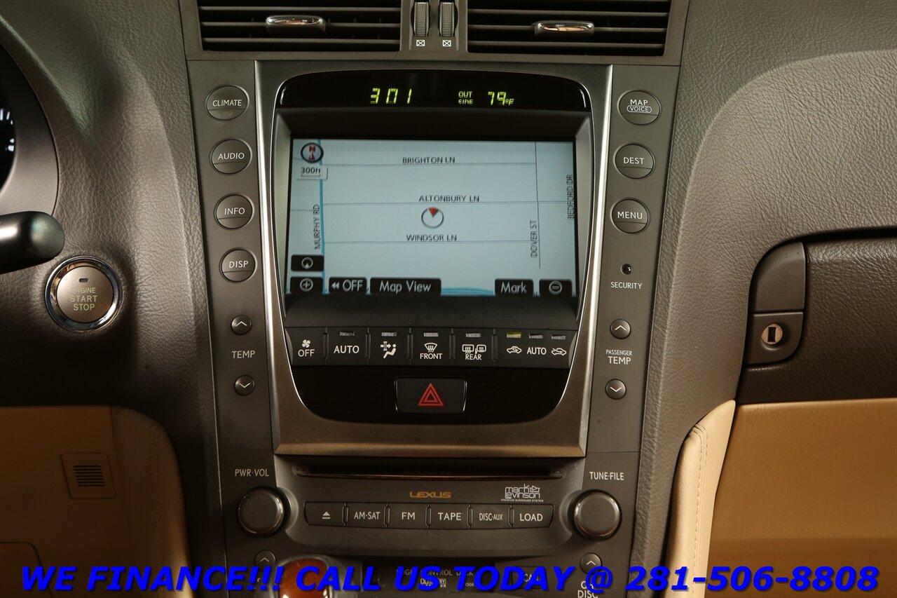 2008 Lexus LEXUS GS 350 NAVIGATION MARK LEVINSON HEAT/COOL MANUALS 2 KEYS - Photo 16 - Houston, TX 77031