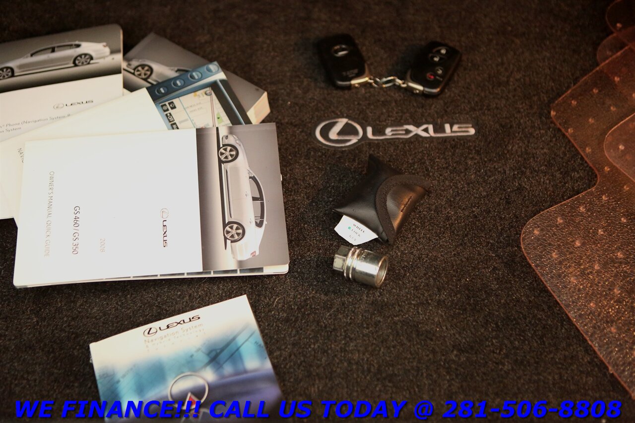 2008 Lexus LEXUS GS 350 NAVIGATION MARK LEVINSON HEAT/COOL MANUALS 2 KEYS - Photo 28 - Houston, TX 77031