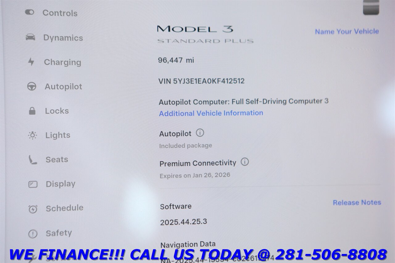 2019 Tesla Model 3 2019 FSD3 AUTOPILOT NAV PANO HEATSEAT CAMERA   - Photo 16 - Houston, TX 77031
