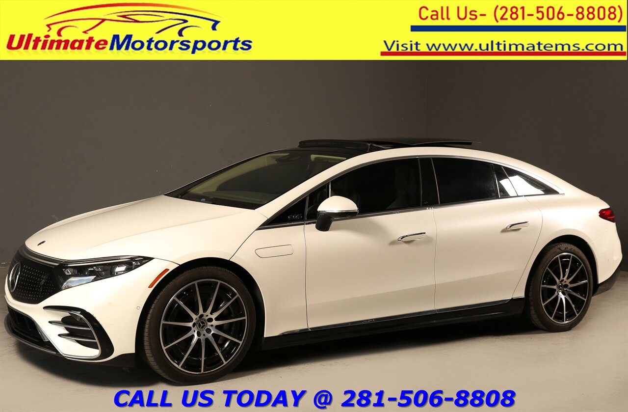 2022 Mercedes-Benz EQS 450+ 2022 EQS 450+ DIAMOND WHITE NAV PANO ADAPTCRUISE   - Photo 1 - Houston, TX 77031