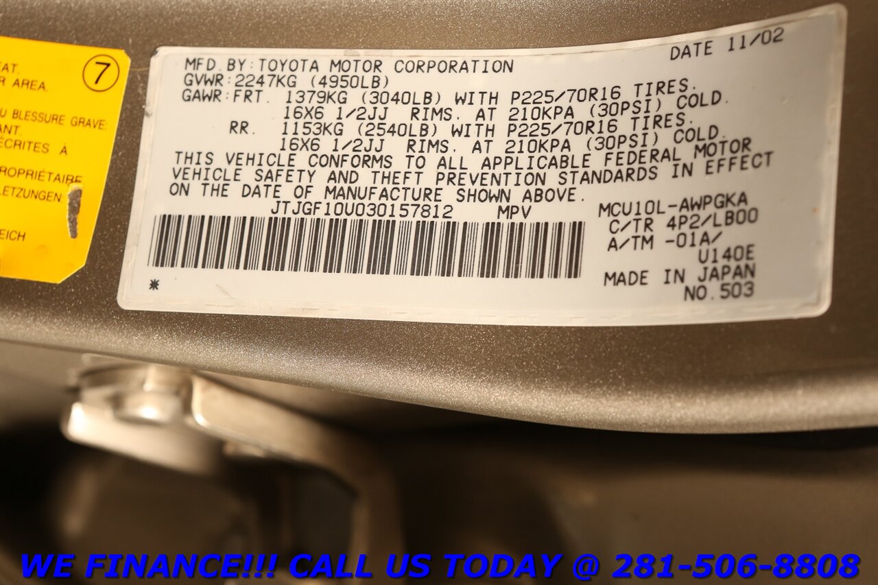 2003 Lexus LEXUS RX 300 SUN LEATHER WOOD ROOF RACK BOOKS & MANUALS - Photo 27 - Houston, TX 77031