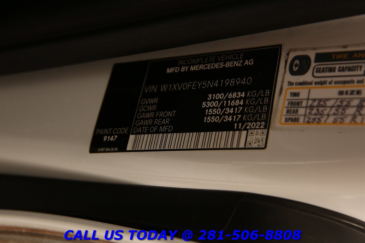 2022 Mercedes-Benz Metris 2022 NAV 6-PASS CAPTAINS CAMERA WORKSTATION 21K Mi   - Photo 32 - Houston, TX 77031