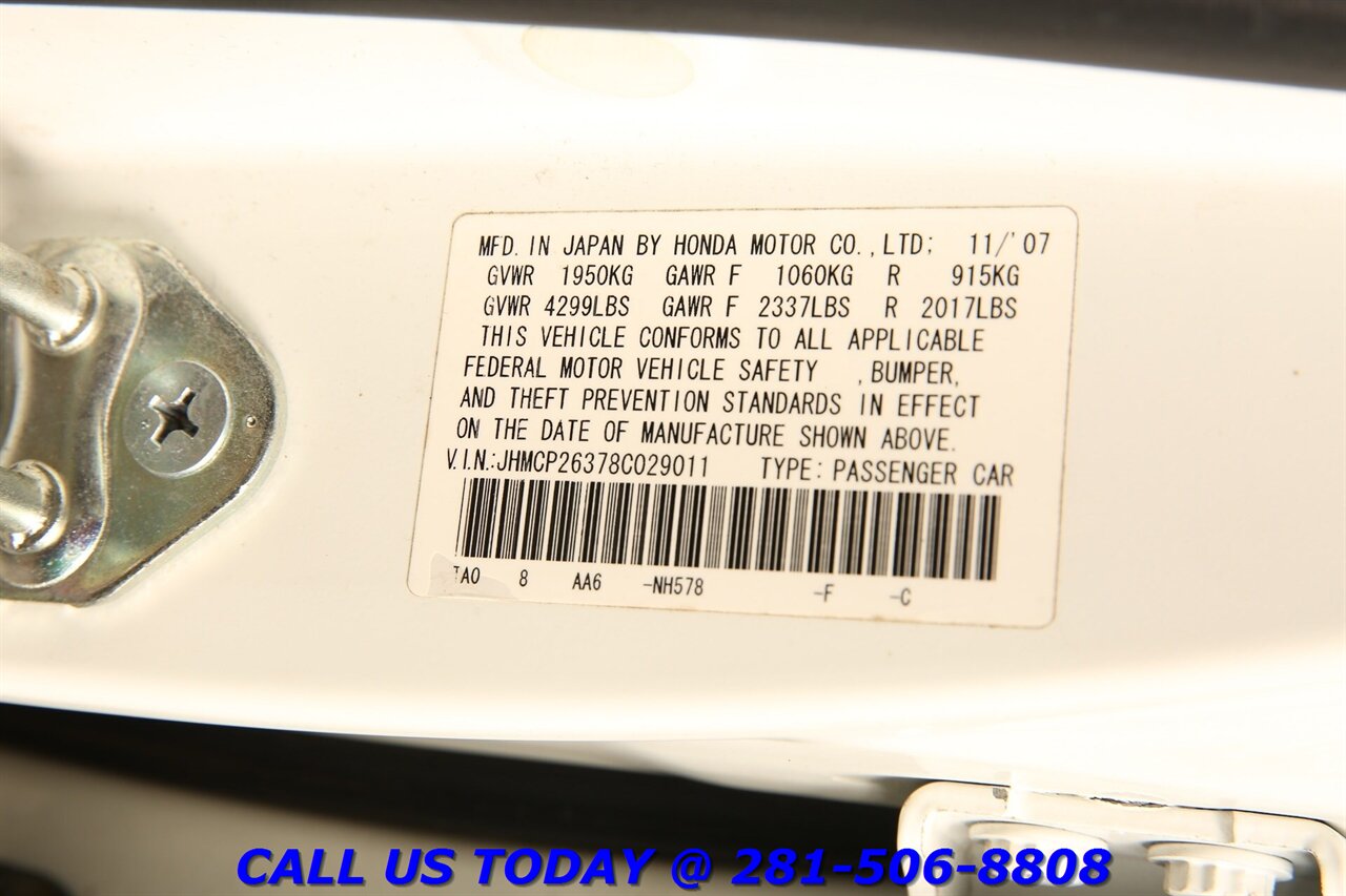 2008 Honda Accord 2008 LX AUTO CRUISE PWR WINDOWS PWR LOCKS 89K MLS - Photo 24 - Houston, TX 77031
