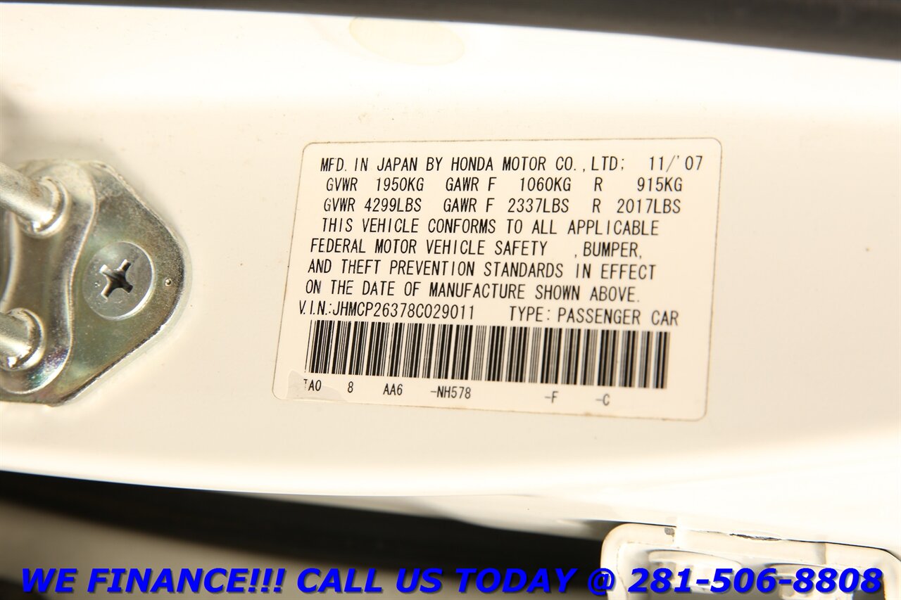 2008 Honda Accord 2008 LX AUTO CRUISE PWR WINDOWS PWR LOCKS 89K MLS   - Photo 24 - Houston, TX 77031