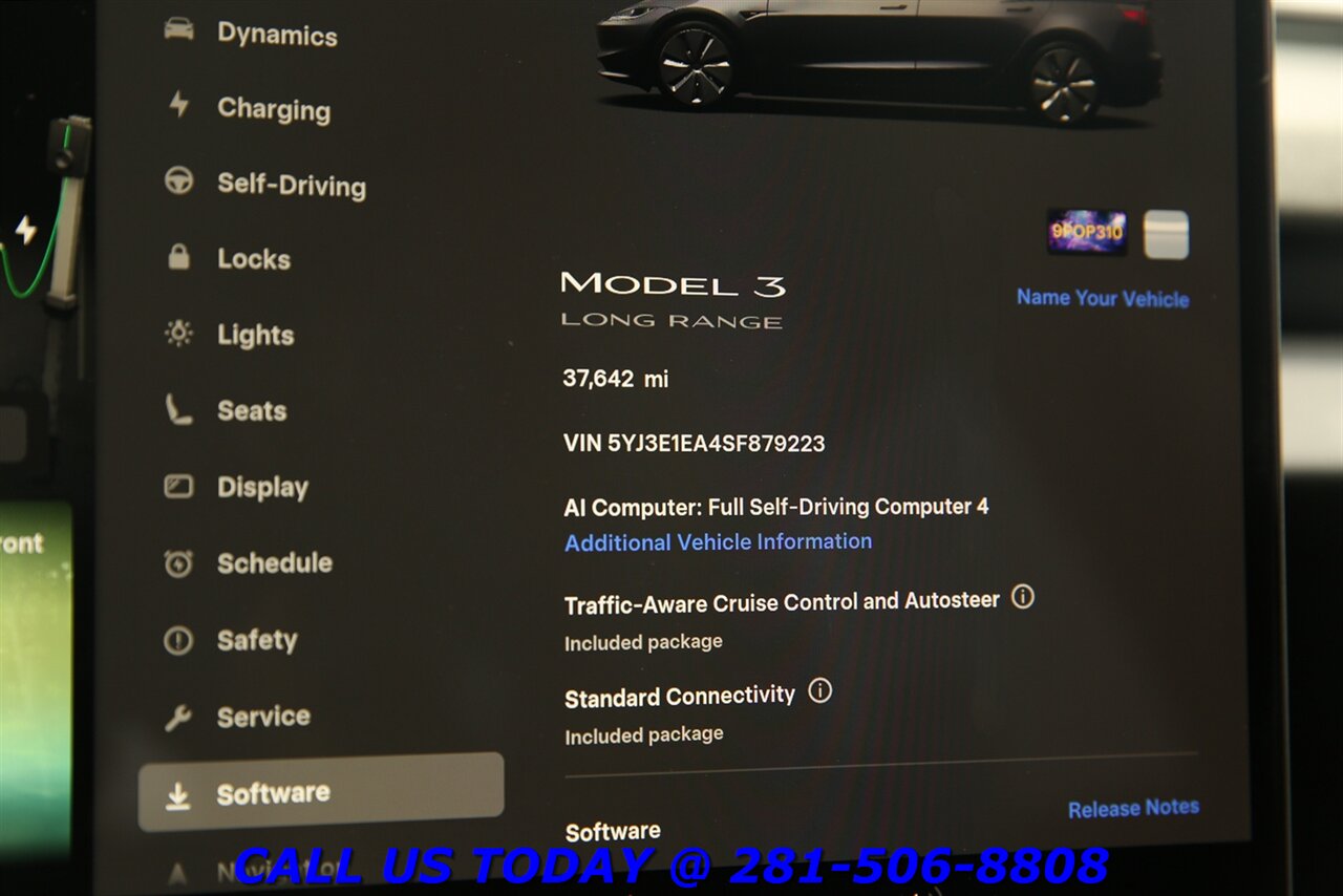 2025 Tesla Model 3 2025 Long Range FSD4 AUTOPILOT PANO HEAT/COOL SEAT - Photo 15 - Houston, TX 77031