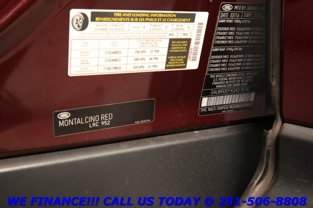 2016 Land Rover Range Rover Sport 2016 Supercharged 5.0L V8 4x4 NAV HUD PANO 60K MLS - Photo 33 - Houston, TX 77031