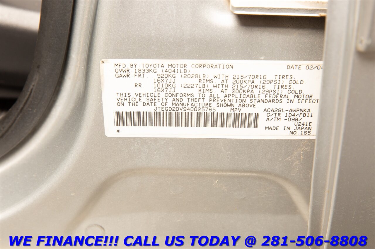 2004 Toyota RAV4 2004 AUTO CRUISE 16 "ALLOY ROOF RACK - Photo 24 - Houston, TX 77031