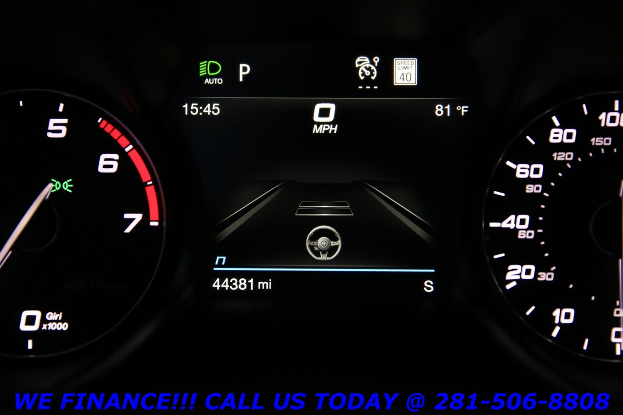 2021 Alfa Romeo Giulia 2021 Ti Q4 AWD NAV PANO ADAPT CRUISE BLIND 44K MLS   - Photo 16 - Houston, TX 77031