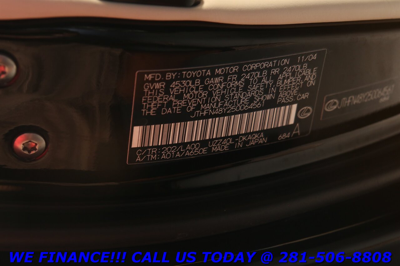 2005 Lexus SC 2005 SC 430 CONVERTIBLE NAV HEATSEAT WOOD XENONS   - Photo 27 - Houston, TX 77031
