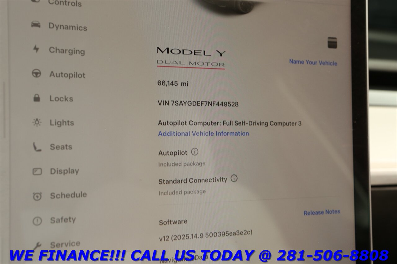 2022 Tesla Model Y 2022 Performance AWD FSD3 AUTOPILOT PANOROOF WHITE - Photo 16 - Houston, TX 77031