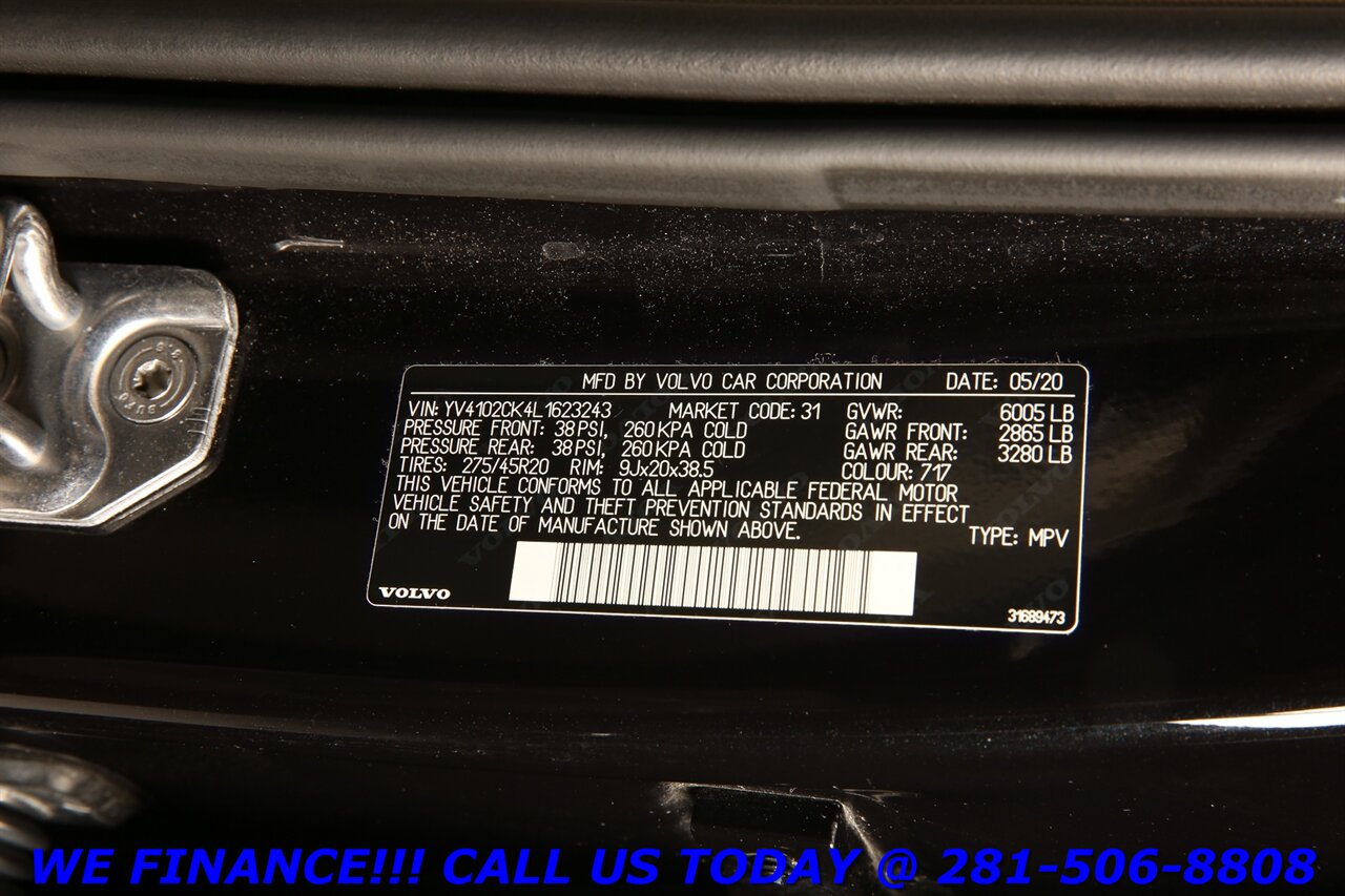 2020 Volvo XC90 2020 T5 Momentum NAV PANO ADAPT CRUISE 3ROW 76K ML   - Photo 29 - Houston, TX 77031