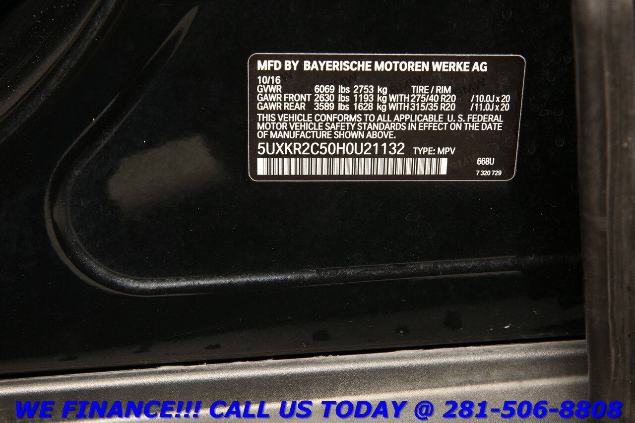 2017 BMW X5 2017 35i NAV PANO HEATSEAT CAMERA WOOD   - Photo 27 - Houston, TX 77031