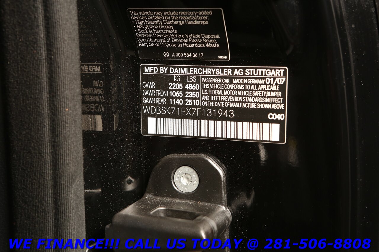 2007 Mercedes-Benz 2007 SL550 CONVERTIBLE NAV MAGIC PANOROOF BOSE 64K - Photo 32 - Houston, TX 77031