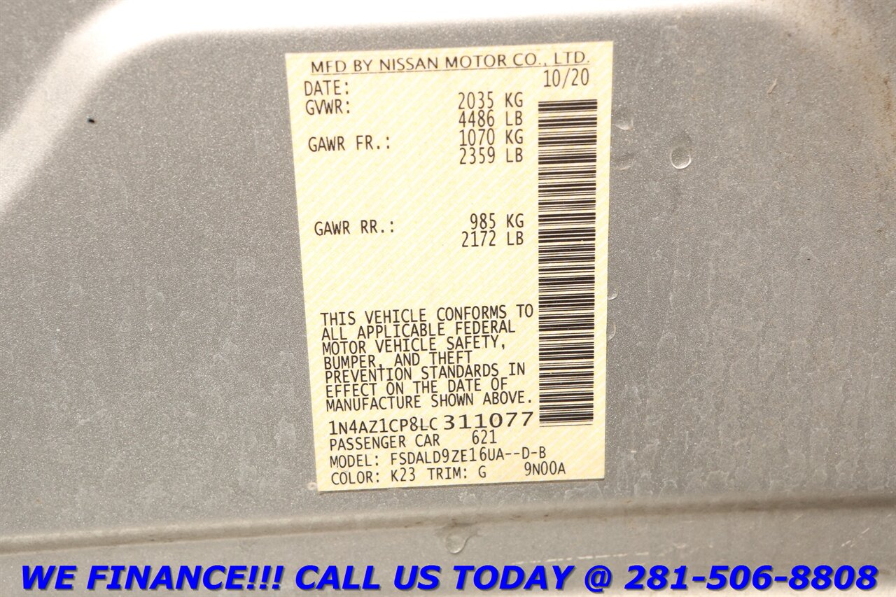 2020 Nissan LEAF 2020 SV TECH QUICK CHARGE NAV INTEL CRUISE 51K MLS   - Photo 29 - Houston, TX 77031