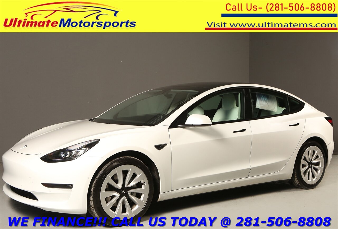 2021 Tesla Model 3 2021 Long Range AWD FSD AUTOPILOT PANOROOF WHITE !   - Photo 1 - Houston, TX 77031