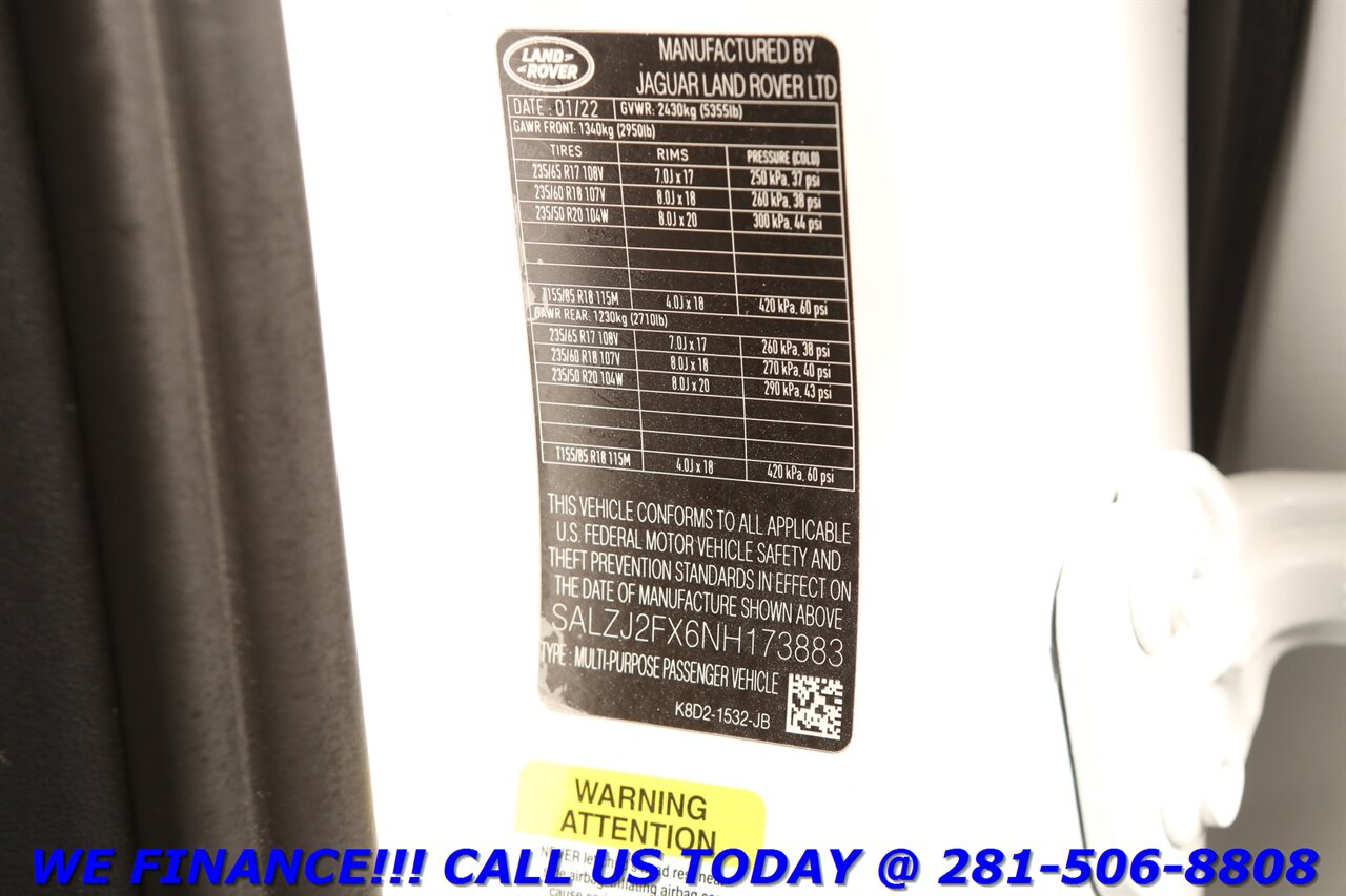 2022 Land Rover Evoque 2022 P250 SE AWD NAV PANO BLIND MERIDIAN 47K MLS   - Photo 32 - Houston, TX 77031