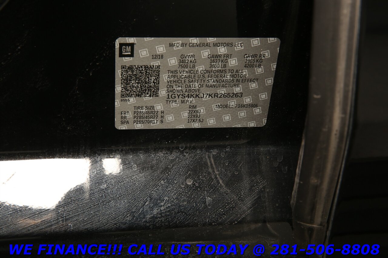 2019 Cadillac Escalade 2019 ESV Platinum 4x4 NAV DVD HUD SUN 3ROW BLIND   - Photo 31 - Houston, TX 77031