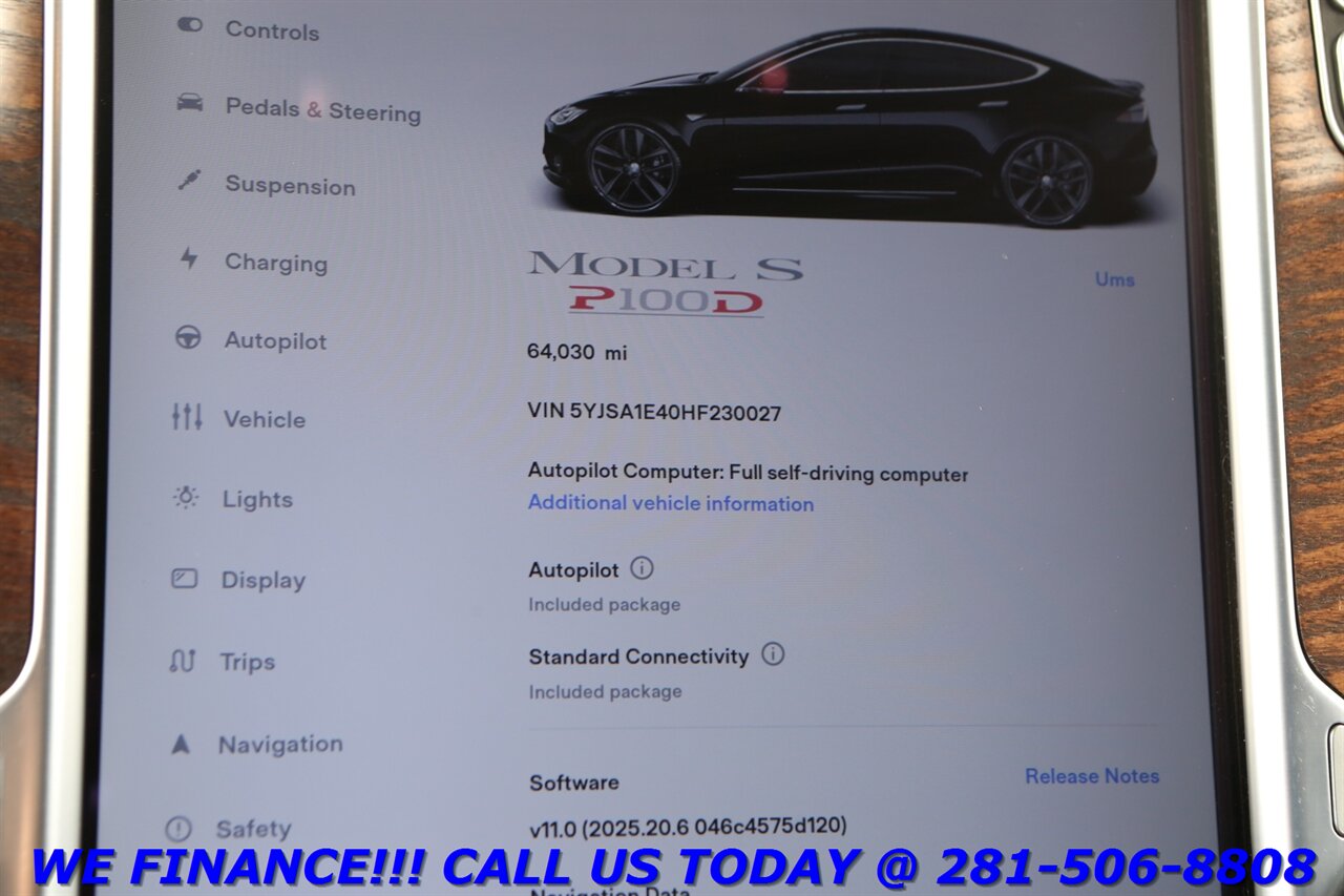 2017 Tesla Model S 2017 P100D AWD FSD AUTOPILOT PANO WOOD 64K MLS - Photo 16 - Houston, TX 77031