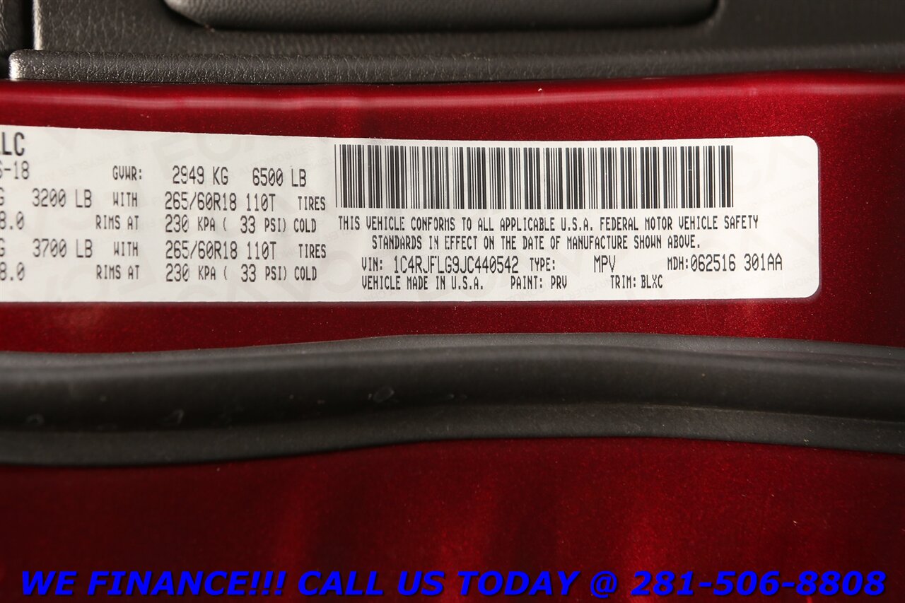 2018 Jeep Grand Cherokee 2018 Trailhawk 4x4 NAV PANO ADAPTCRUISE LUX CARPLY - Photo 31 - Houston, TX 77031