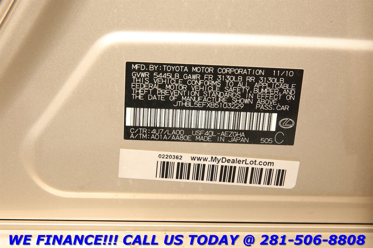 2011 Lexus LS 2011 LS 460 NAV SUN ADV PARK HEAT/COOL SEAT WOOD   - Photo 29 - Houston, TX 77031