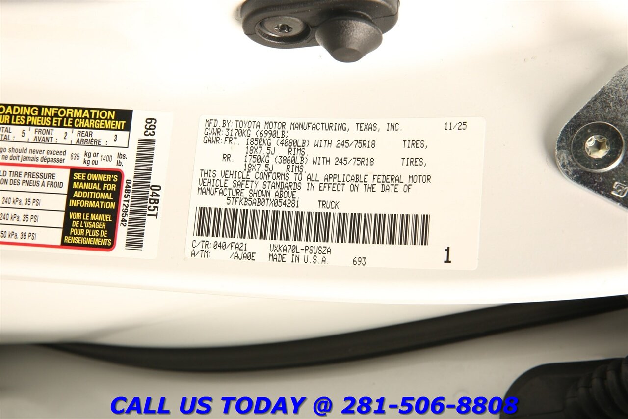 2026 Toyota Tundra 2026 SR CREW RADAR CRUISE CAMERA 6K MLS!!   - Photo 28 - Houston, TX 77031