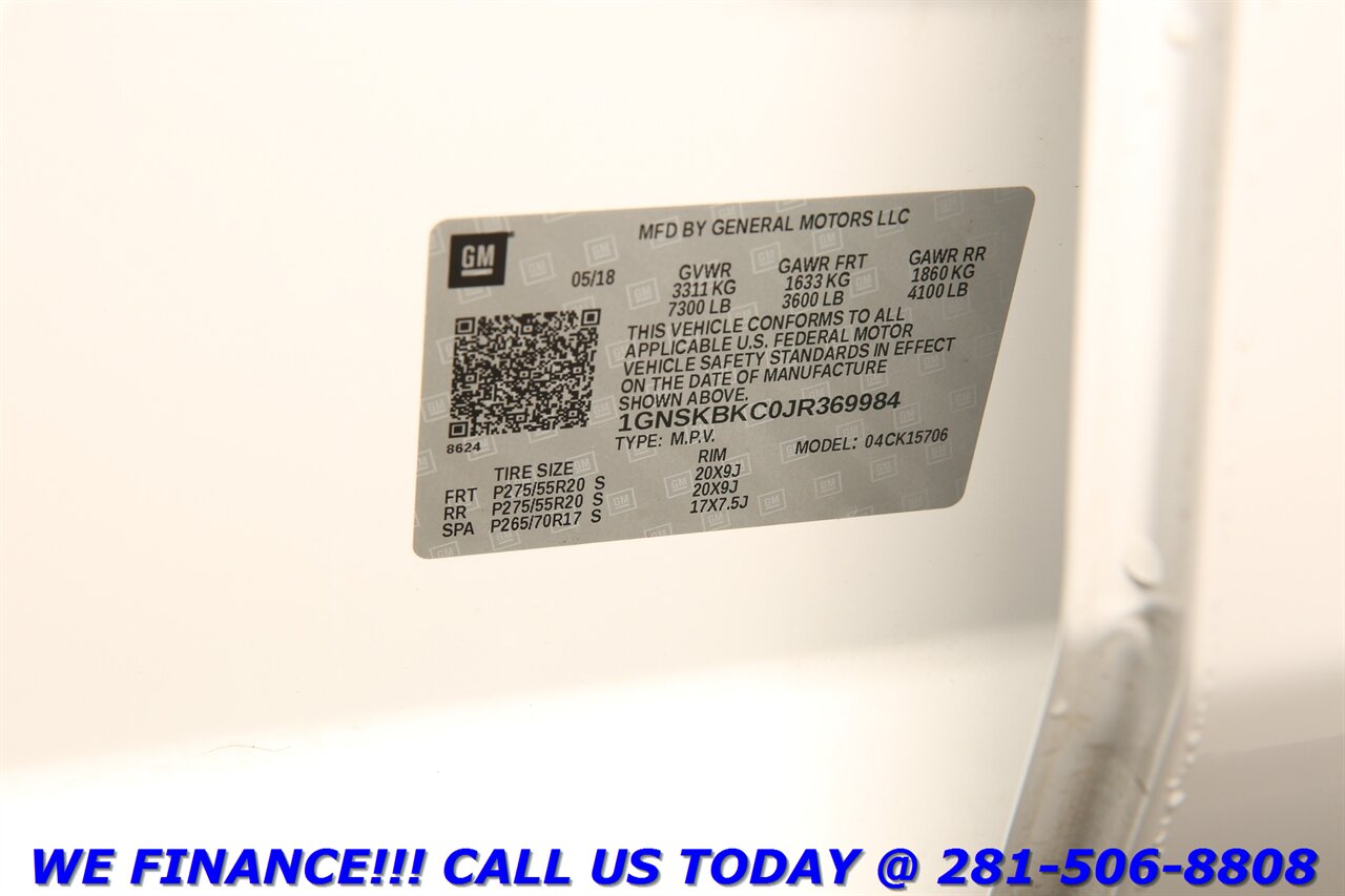 2018 Chevrolet Tahoe 2018 LT LIFTED LUXURY PKG 4x4 BLIS 3ROW BOSE   - Photo 31 - Houston, TX 77031