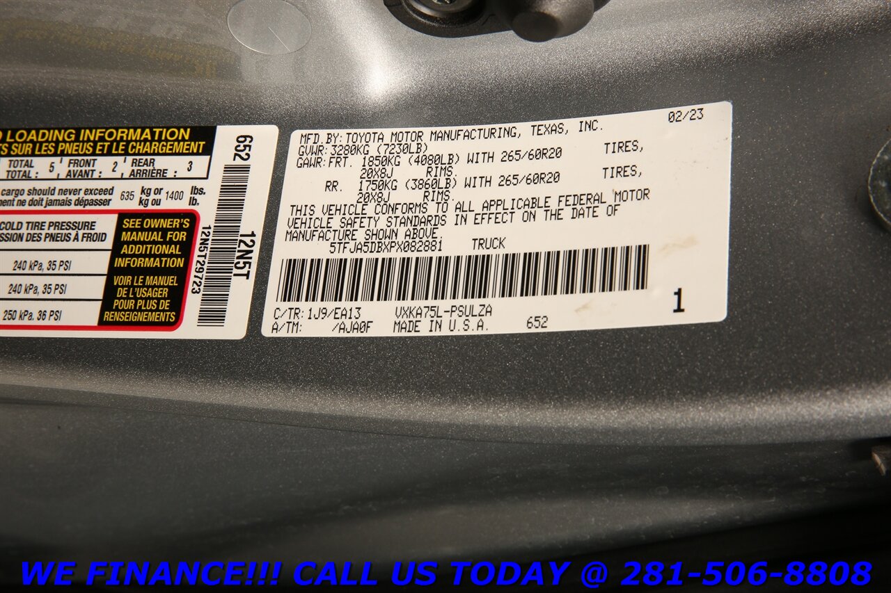 2023 Toyota Tundra 2023 Limited 4x4 CREW NAV PANO RADAR CRUISE BLIND   - Photo 34 - Houston, TX 77031