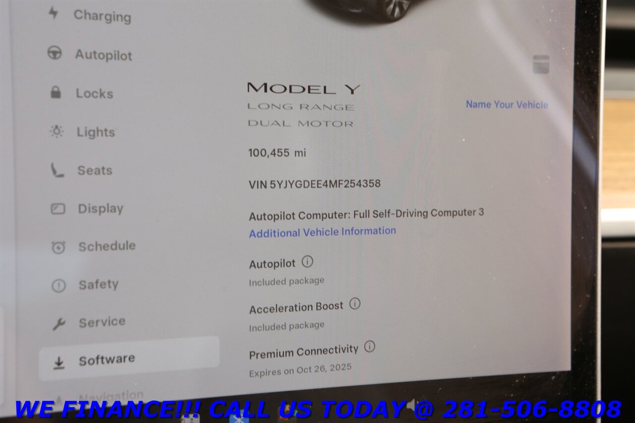 2021 Tesla Model Y 2021 Long Range AWD FSD NAV PANO HEATSEAT CAMERA   - Photo 16 - Houston, TX 77031