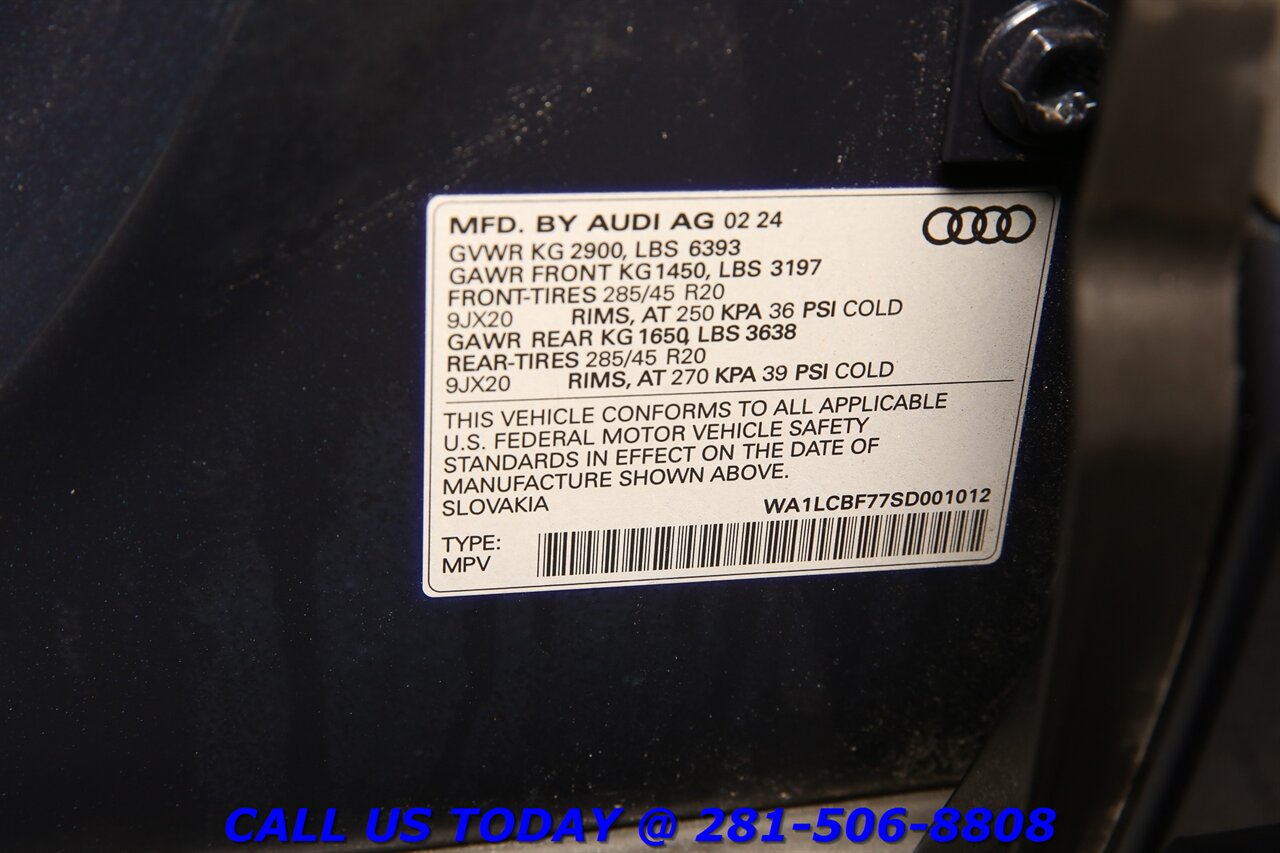 2025 Audi Q7 2025 Quattro Premium Plus AWD NAV PANO 7PASS 7K Mi - Photo 30 - Houston, TX 77031
