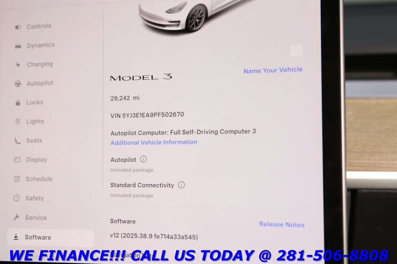 2023 Tesla Model 3 2023 FSD3 AUTOPILOT NAV PANOROOF LEATHER WARRANTY   - Photo 16 - Houston, TX 77031